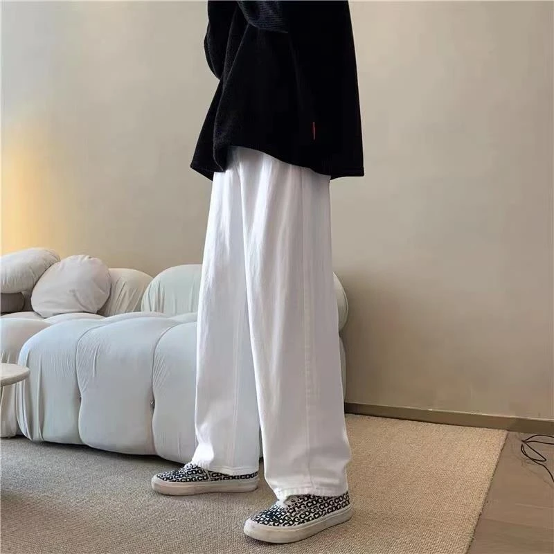 【TQUX港奢男装】白色牛仔裤男夏季新款男裤子春秋款上新2025爆款