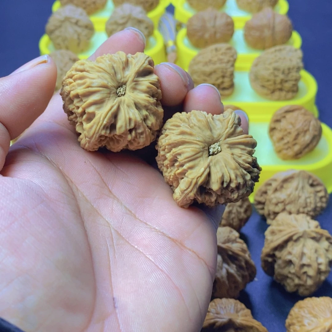 火***炮核桃文玩核桃南疆石有黄005