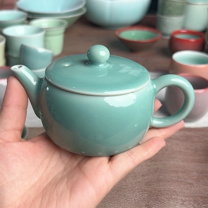 龙泉云间青瓷小米茶器