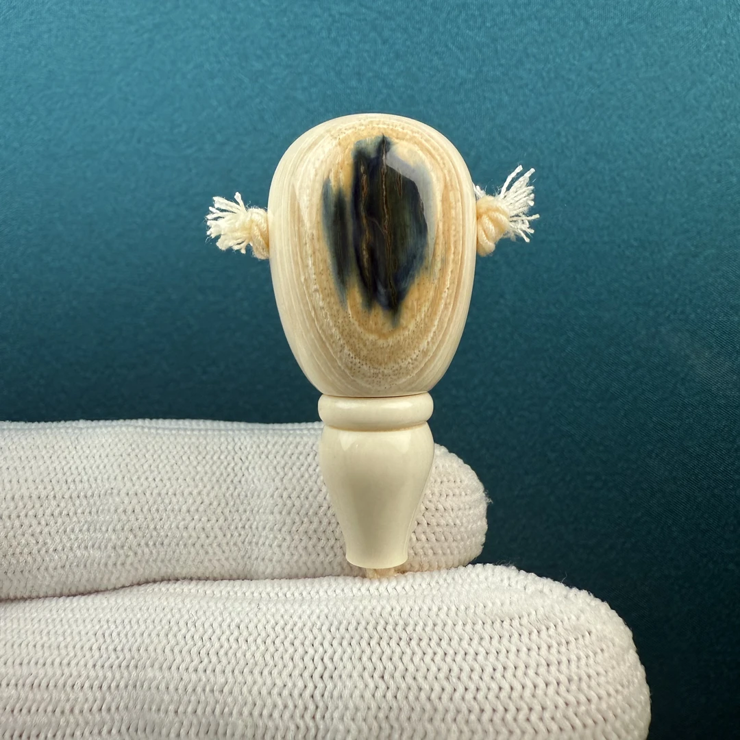 D41-71天然猛犸牙蓝眼三通19.2*41mm支持鉴定假一罚十