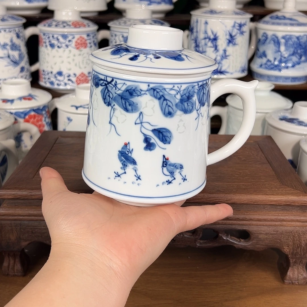 景德镇高温陶瓷办公杯家用