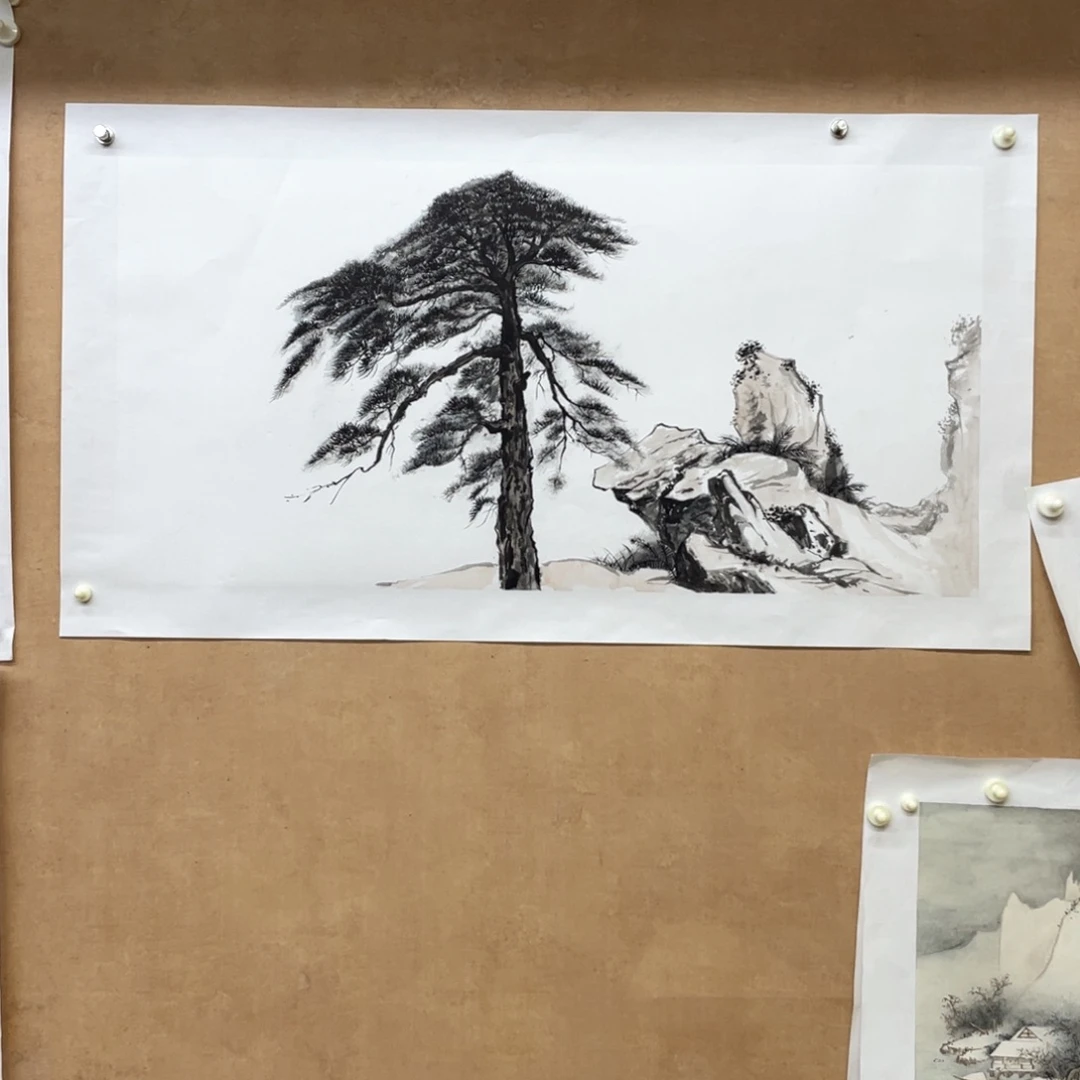 国画手绘国画，精品山水，画心