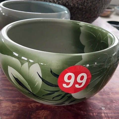 有机玻璃陶瓷鱼缸小号