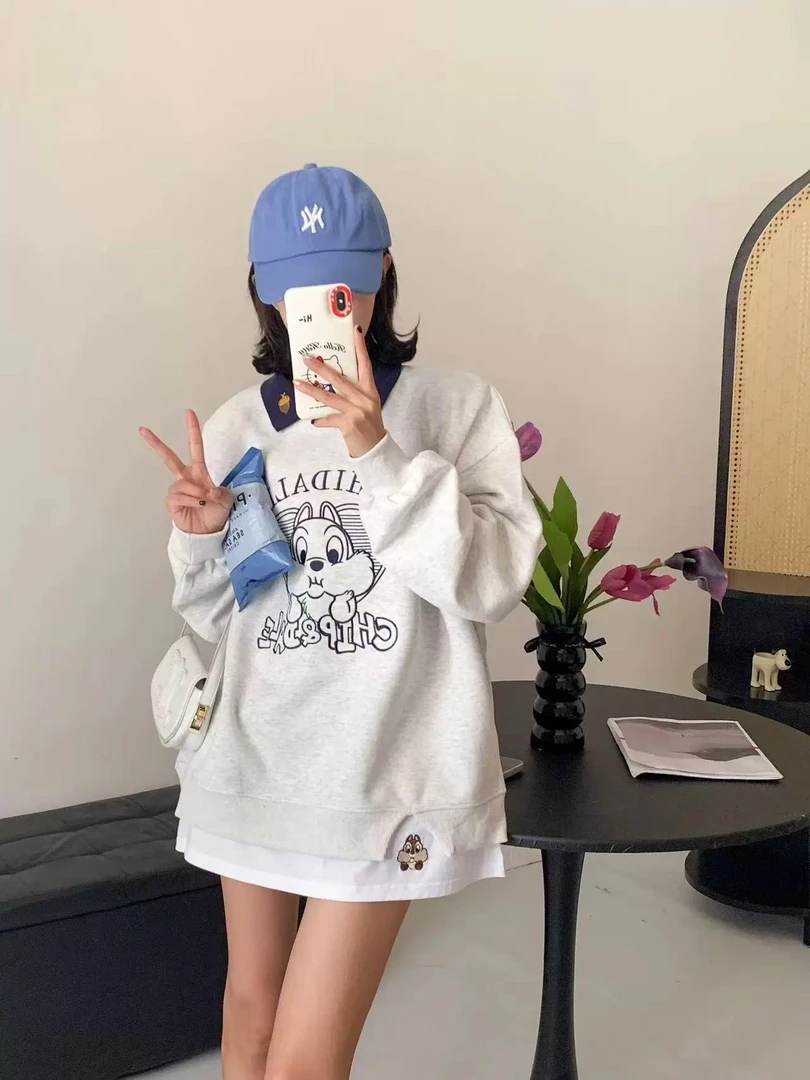 七七专属【201-301】冬款加绒加厚女装卫衣上衣宽松休闲百搭时尚30
