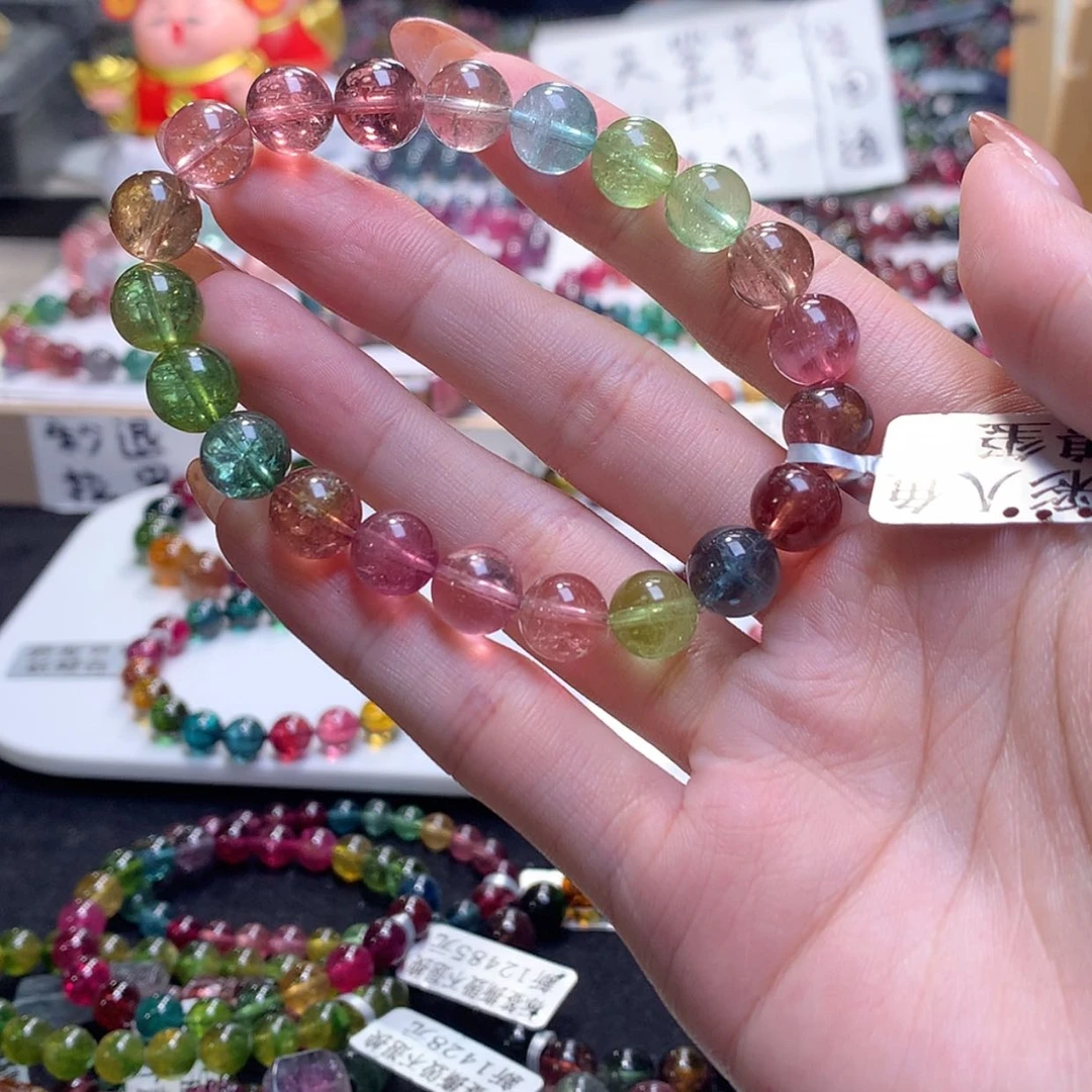 【闪购商品】银S925镶嵌手链碧玺