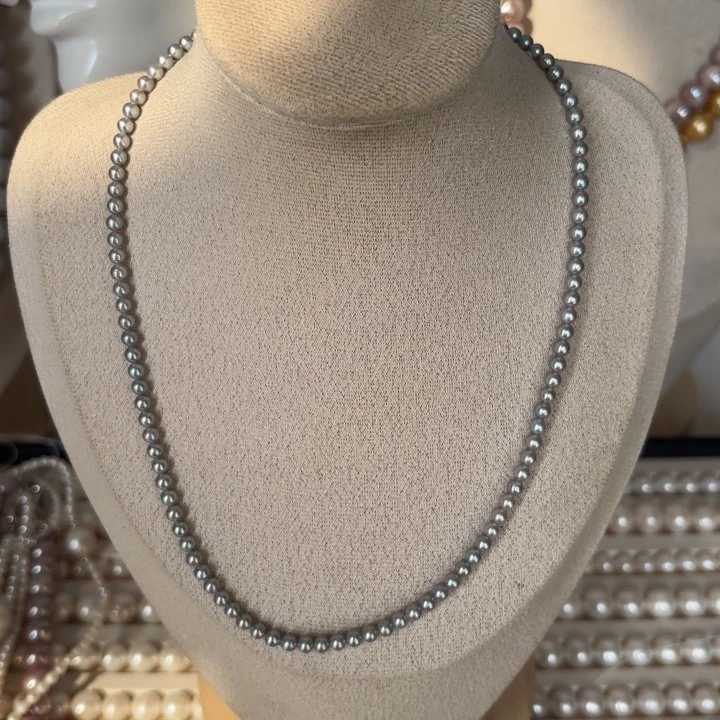 银S925镶嵌颈饰海水珍珠43号