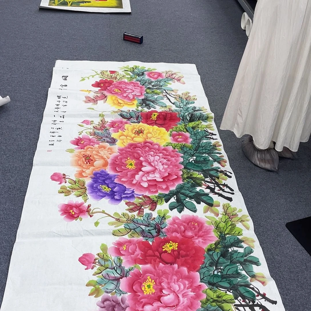 国画作品小姐姐放漏…