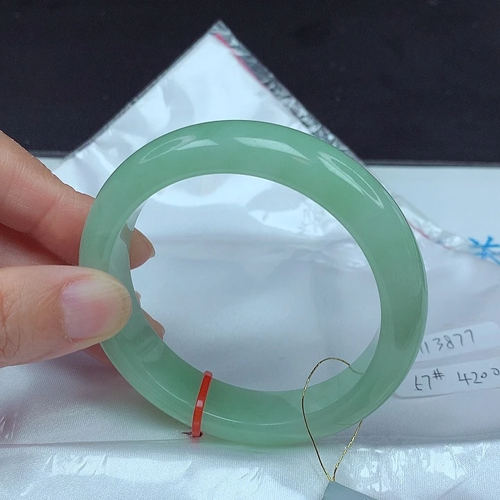 未镶嵌手镯翡翠57圈3877