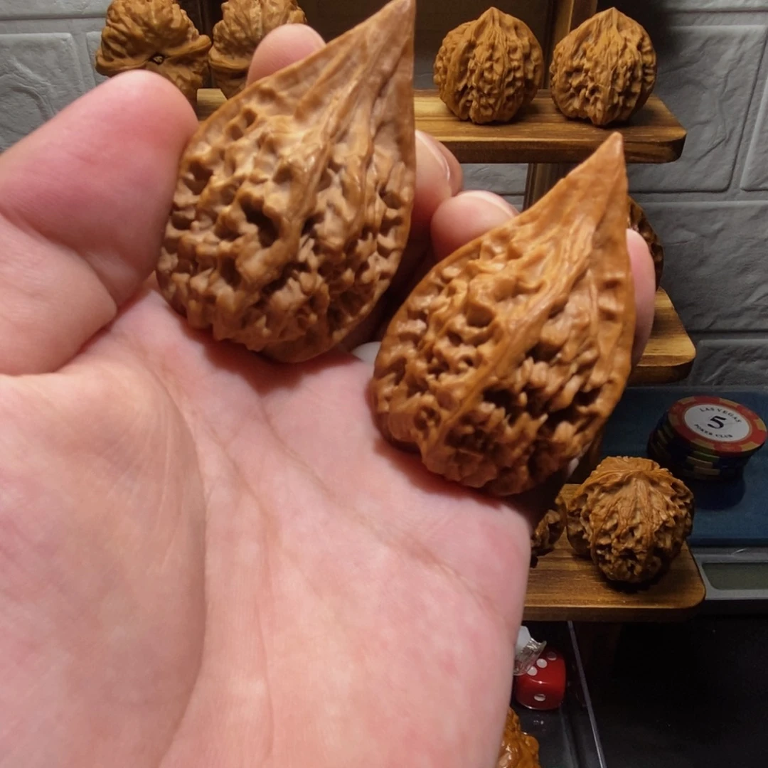 文玩核桃吊坠红缨枪34全品高53