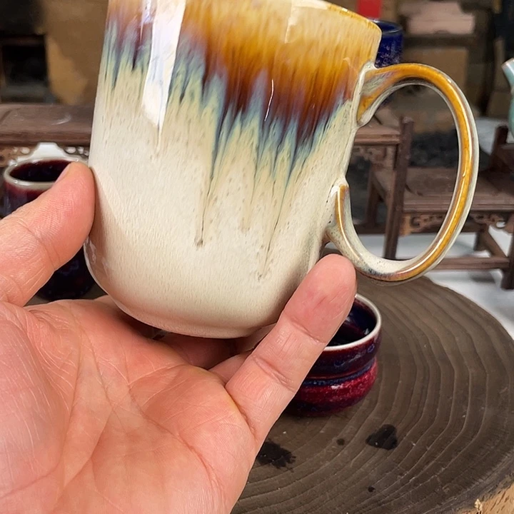 钧瓷炭烧主人杯钧瓷