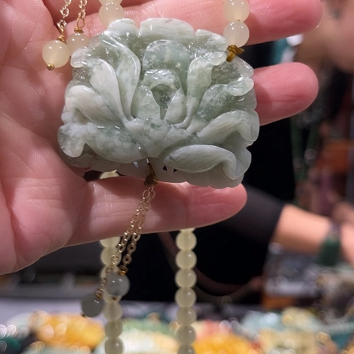 未镶嵌岫玉毛衣链