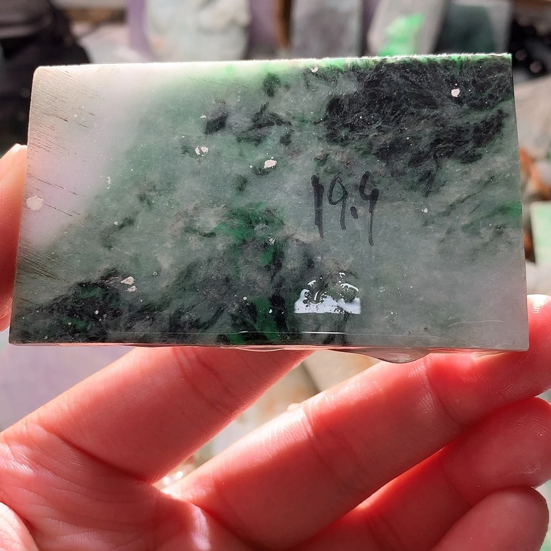翡翠散珠翡翠原石片料