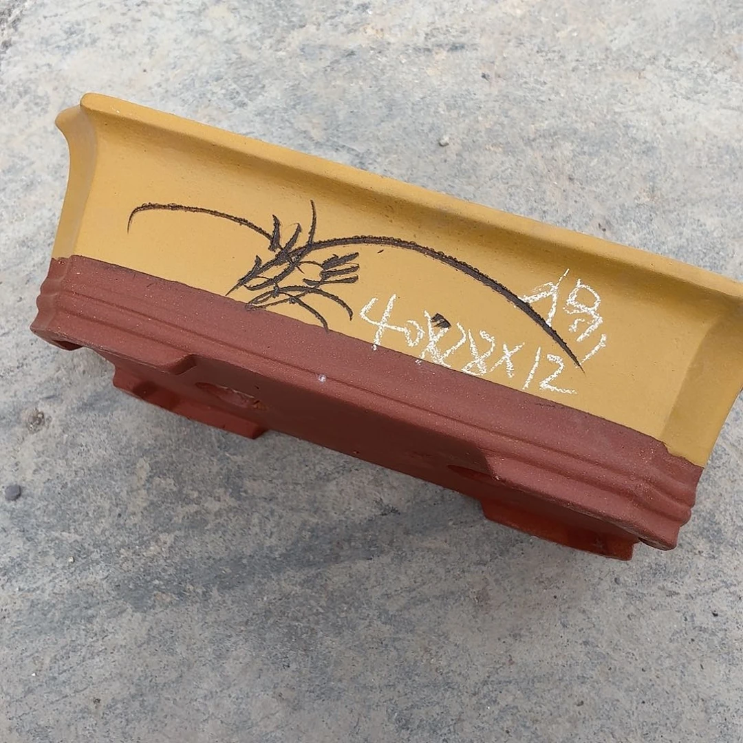 宜兴紫砂花盆，现货发