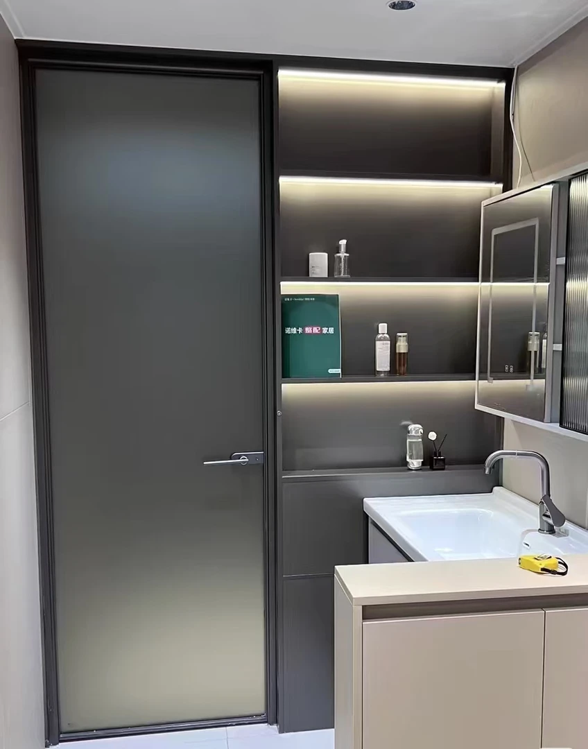 全铝卫生间门连柜干湿分离推拉装修平开门玻璃门卧室门厨房铝合金