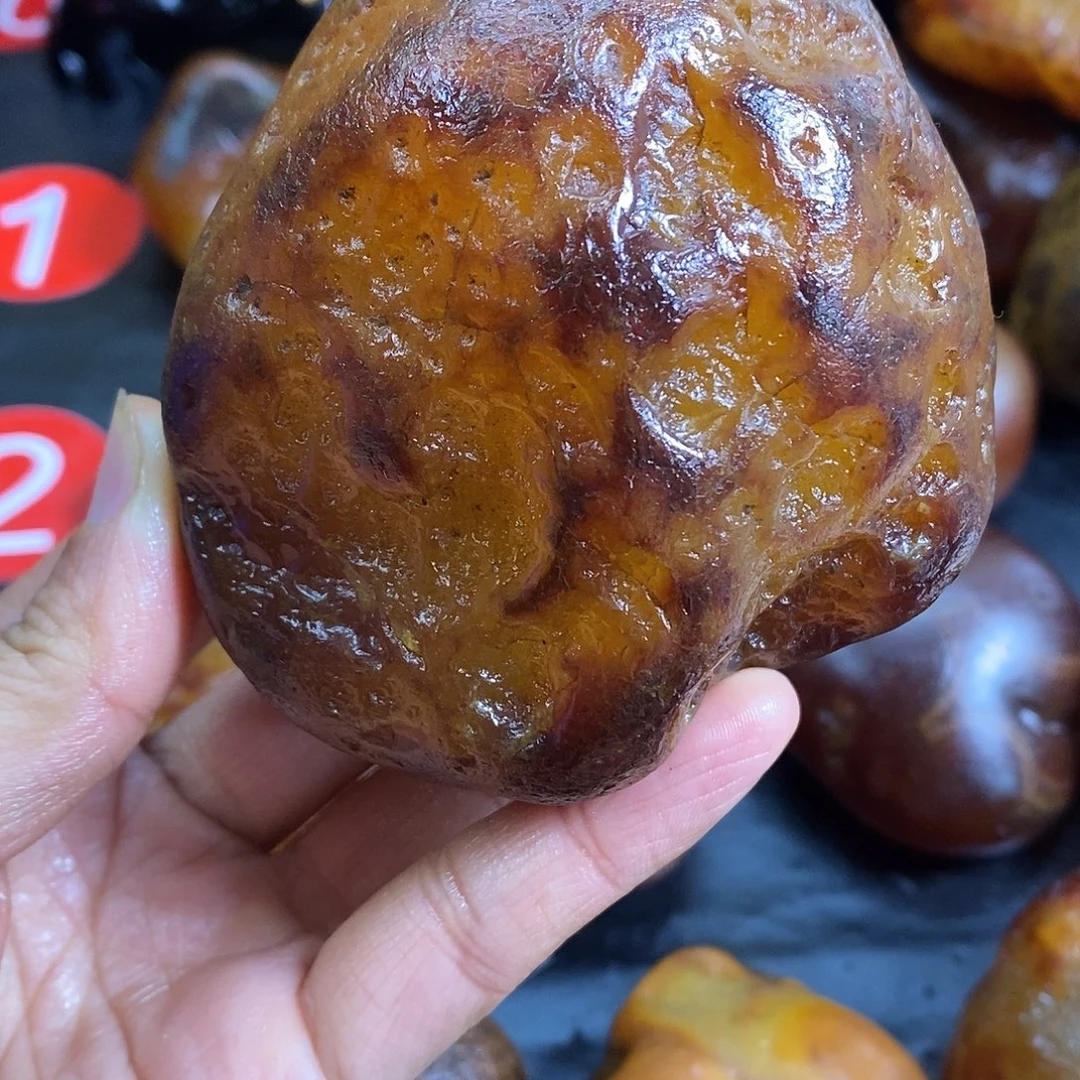 玛瑙/玉髓未镶嵌手把件