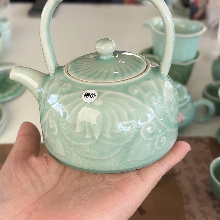 龙泉云间青瓷小米茶器