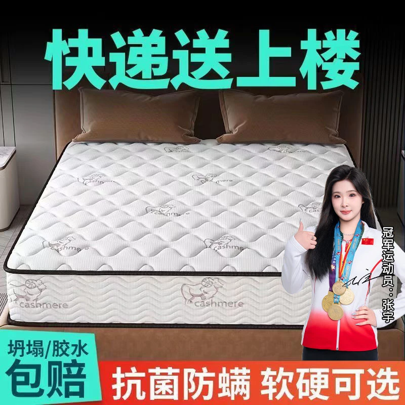 软硬两用弹簧床垫硬垫偏硬软垫环保加厚出租房家用20CM床垫推荐