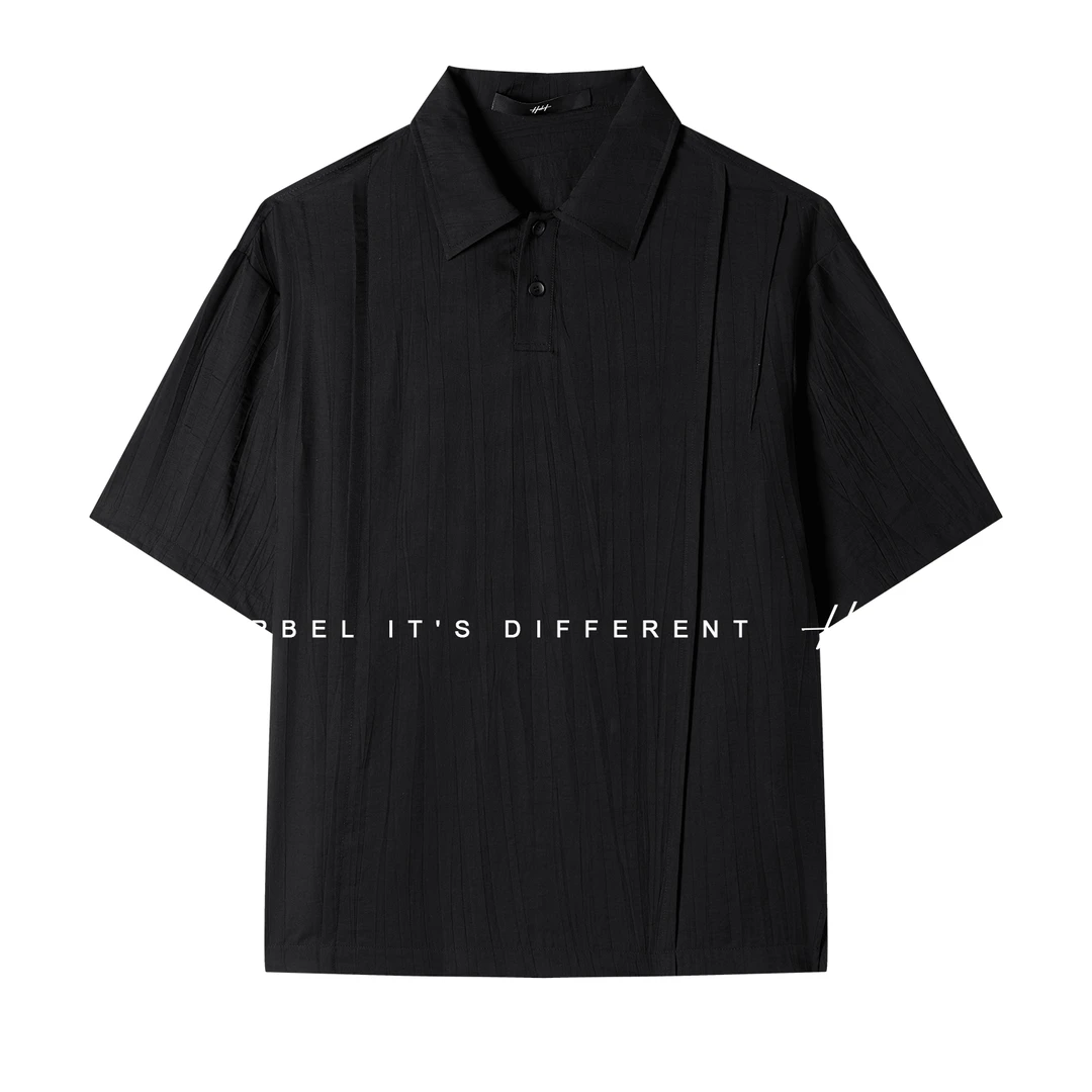 HERBEL/黑白夏季薄款短袖夏季男士时尚男士短袖半袖轻奢痞帅男装