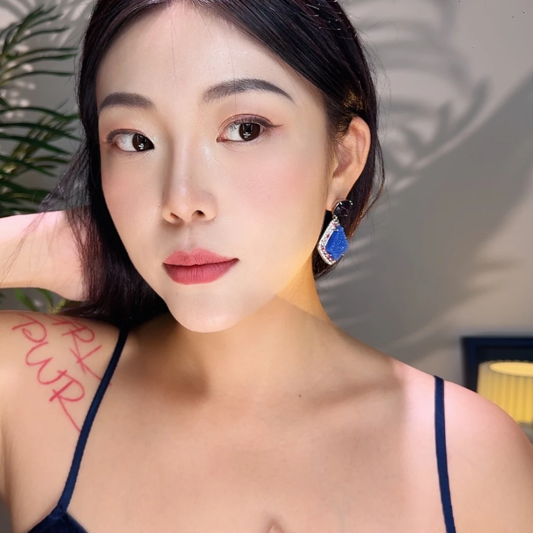纯铜琉璃合金耳钉