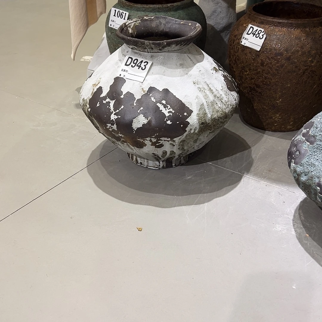 瓶D943高25口9-10陶瓷花瓶无孔