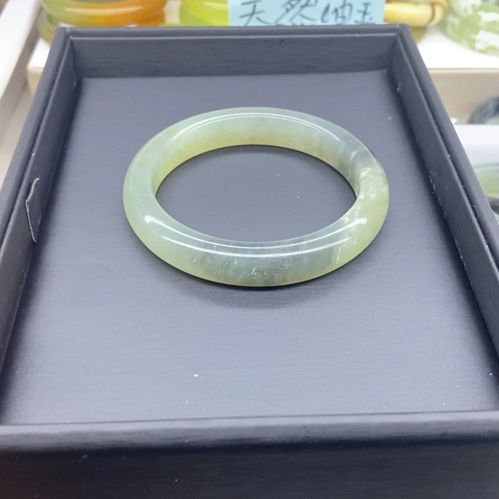 蛇纹石玉合金手镯63.8