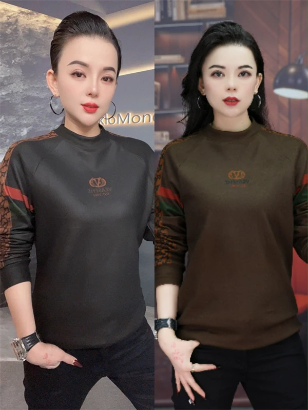 【慕克男装】欧货时尚经典个性加绒长袖百搭圆领打底T恤