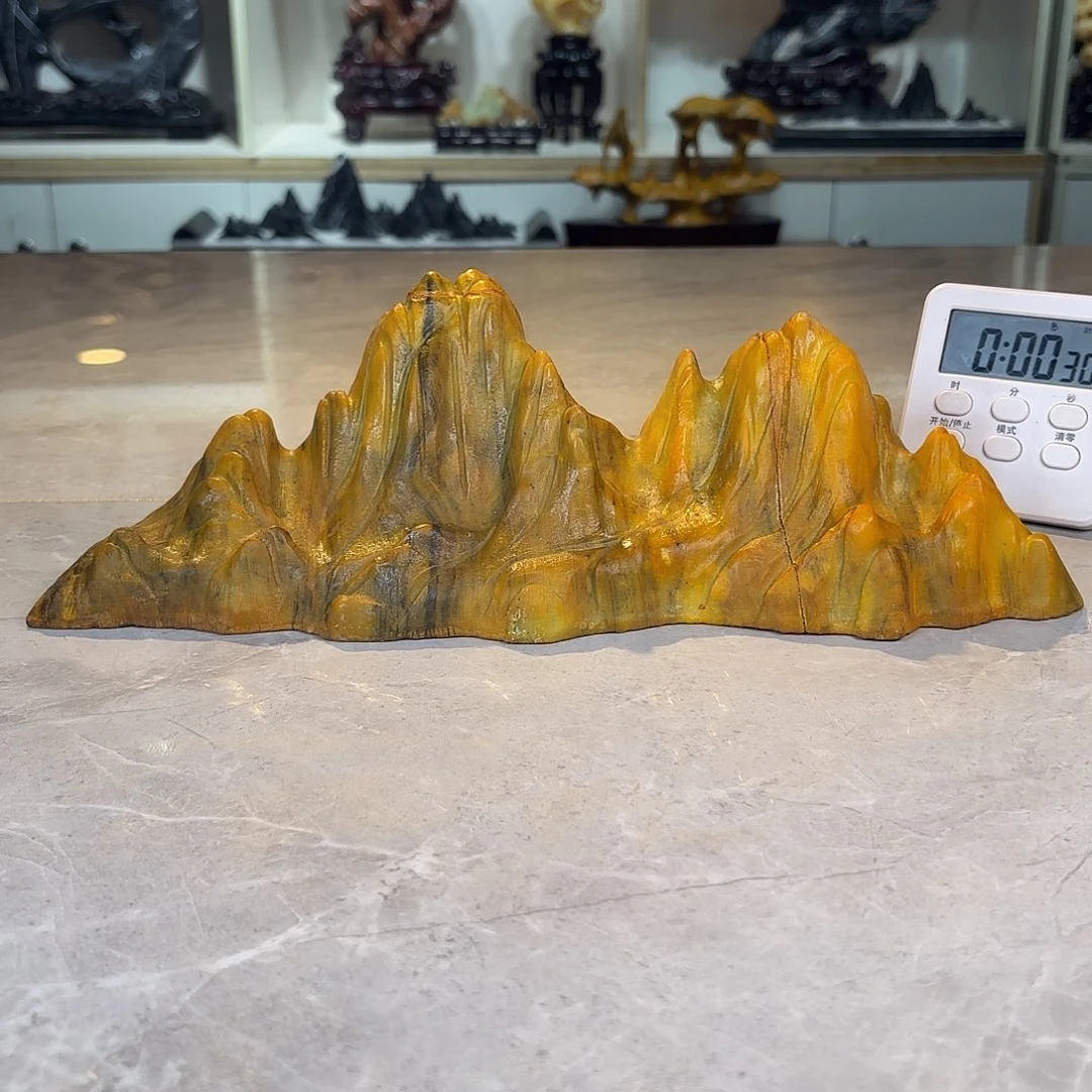 远***山灵璧石手工雕刻奇石摆件