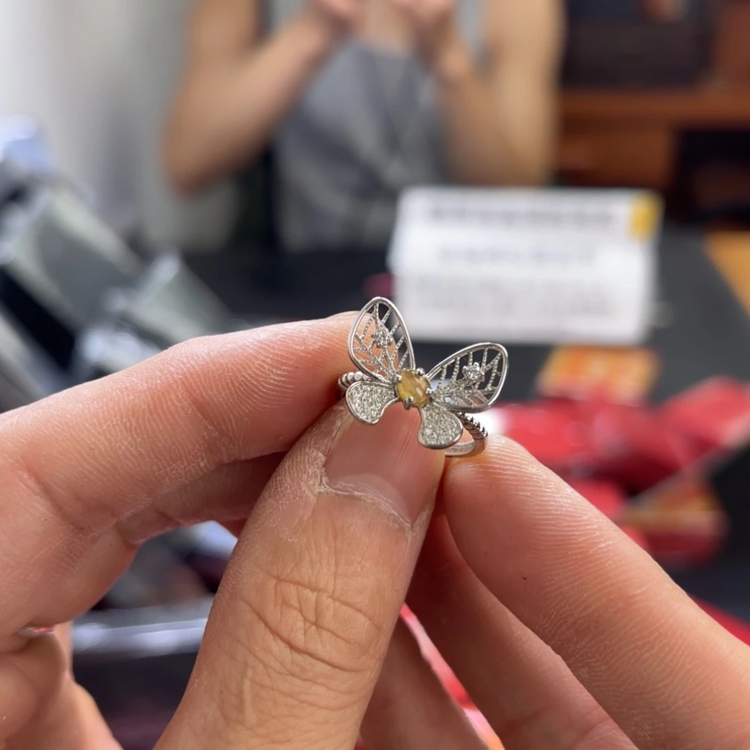 翡翠银S925镀金镶嵌颈饰