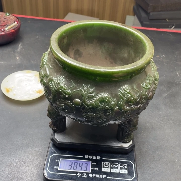 白玉菩提吊坠摆件