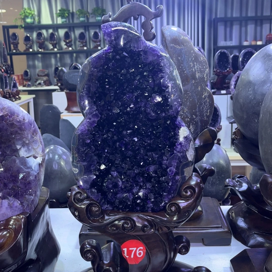 未镶嵌大型摆件（非配饰）紫晶懂