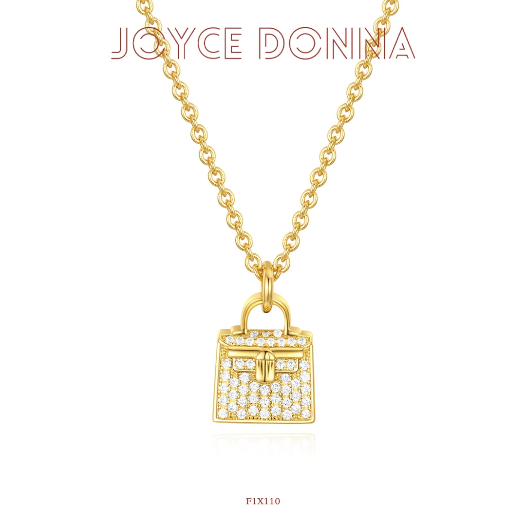 铜合金项链 镀K金 法式轻奢气质百搭金色包包项链 F1X110