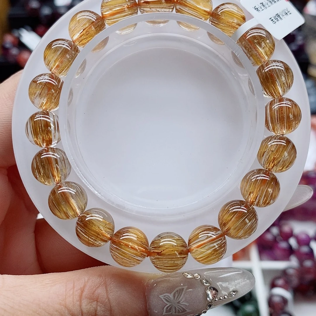 水晶手链未镶嵌铜发晶