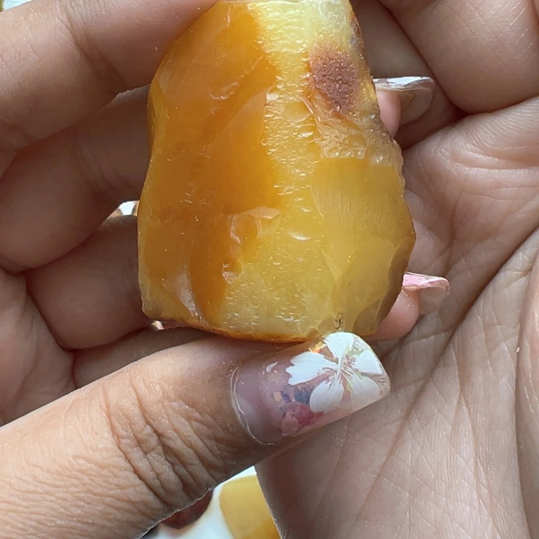 定制琥珀未镶嵌戚*蜜蜡定制