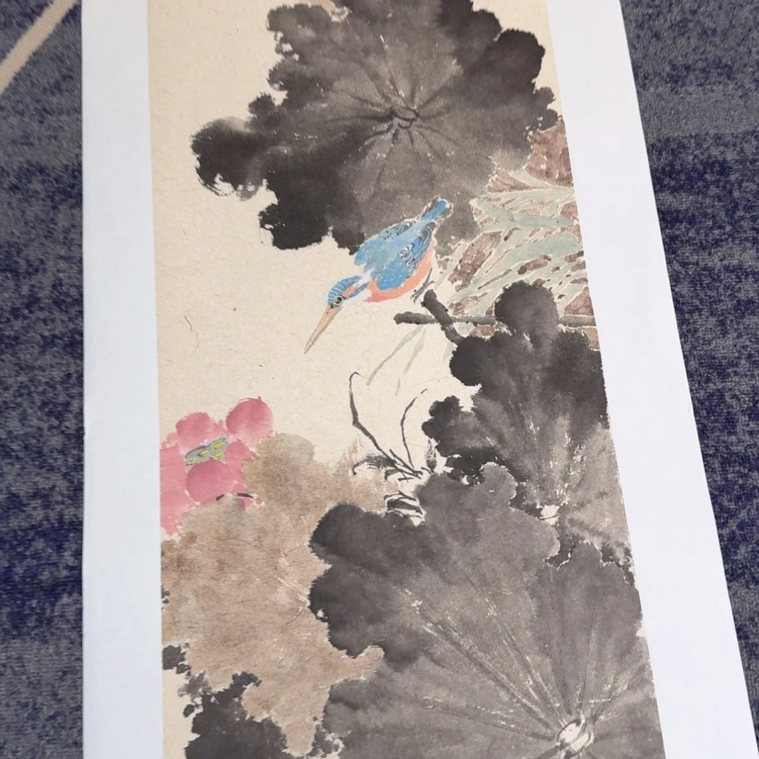 国画纯手绘山水花鸟作品