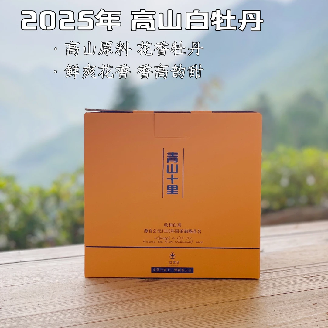 2025年政和云雾高山白茶（青山十里）鲜爽花香香高韵甜300g