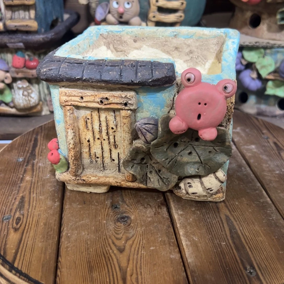 红陶嘻哈多肉花盆