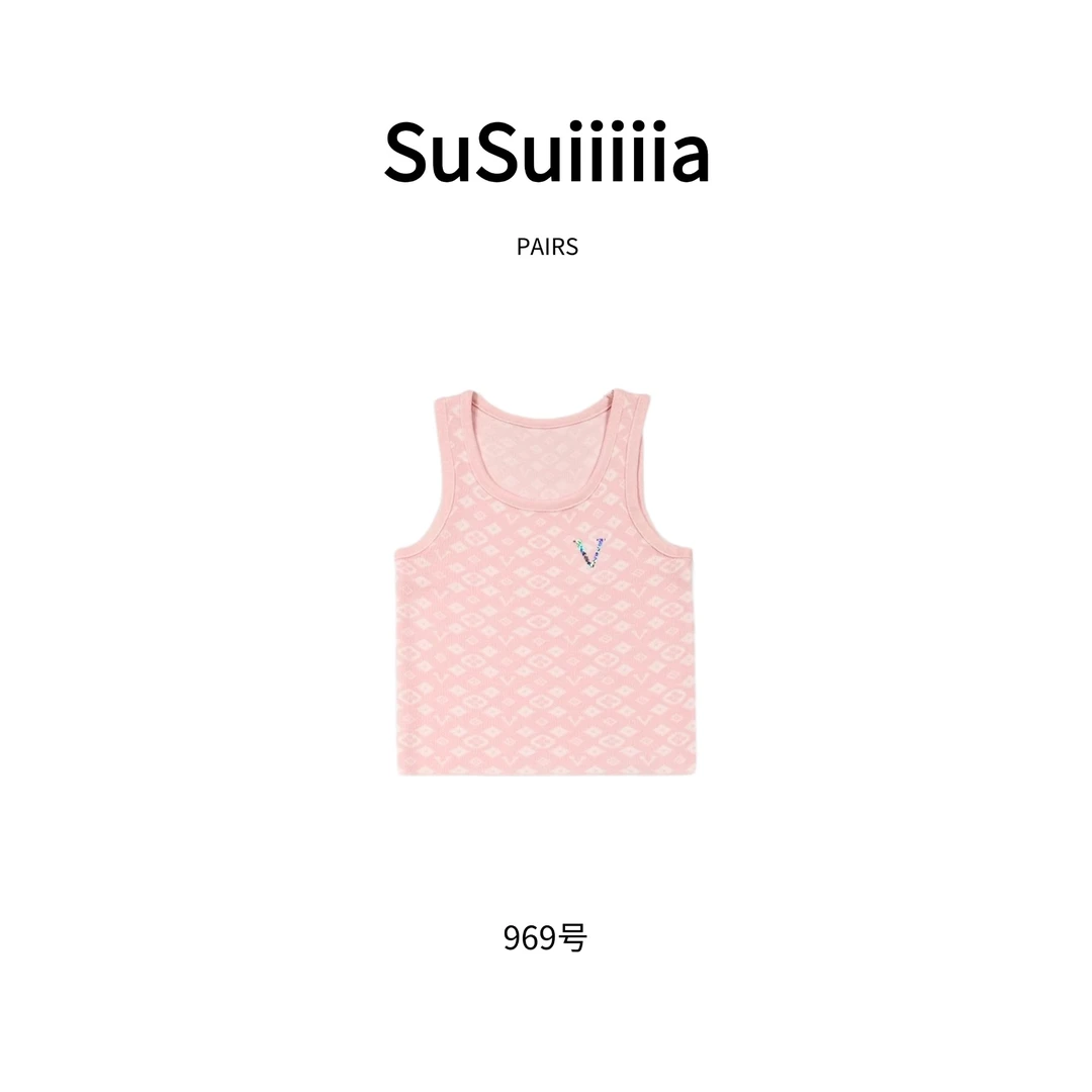 【流光几何】春夏设计师款提花无袖针织极简背心969号