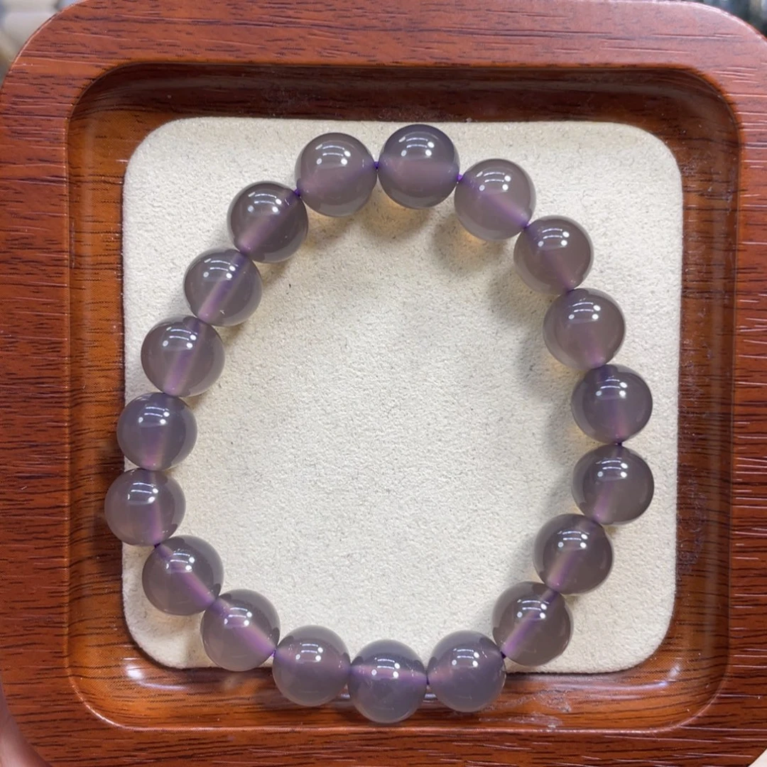 硅化玉未镶嵌颈饰烟紫玛瑙k39