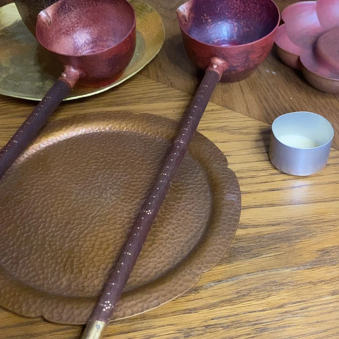 任和堂纯紫铜撑杆勺585259