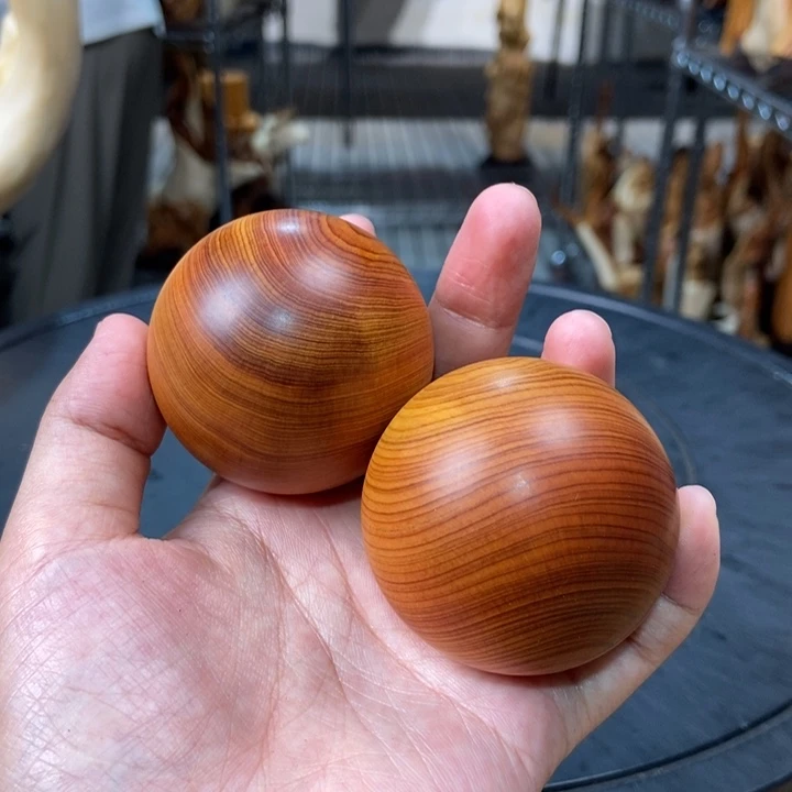 柏木（崖柏）手球5.0一对