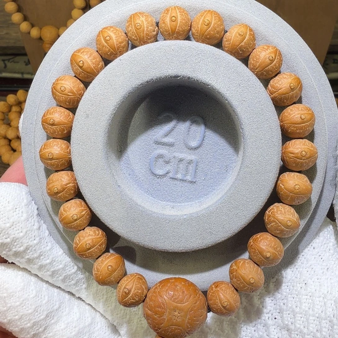 凤眼菩提手串飞碟老树玉华皮10.8-11.2mm