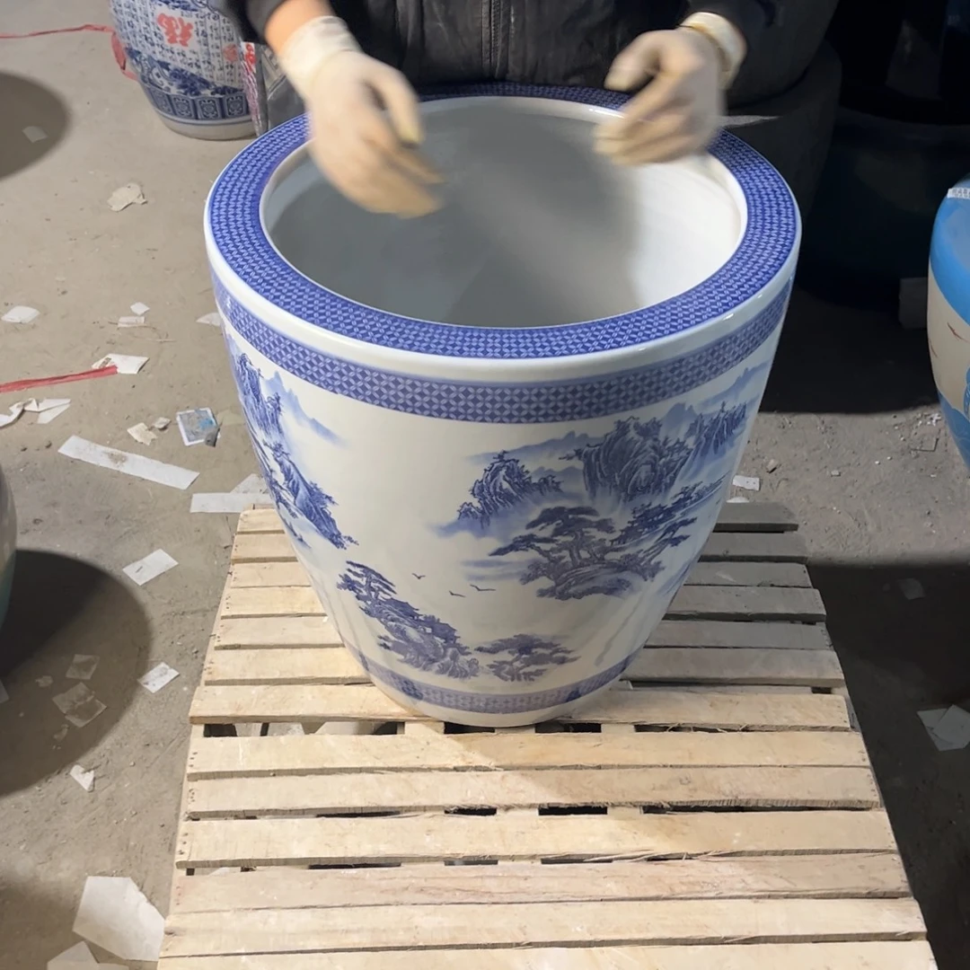 瓷片山水43高度43.8888