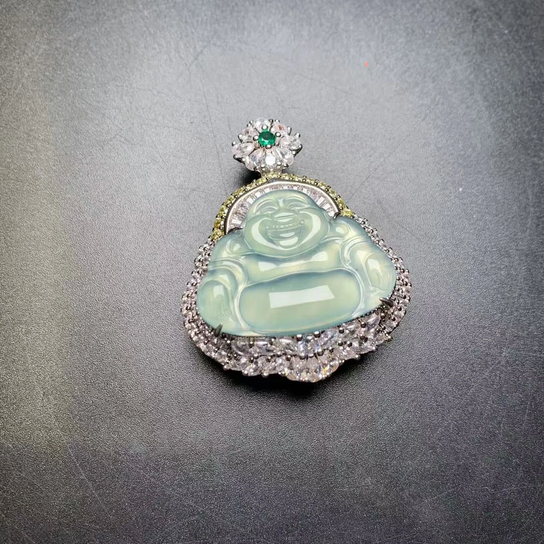 【现场收货】天然翡翠佛公吊坠 2999/53