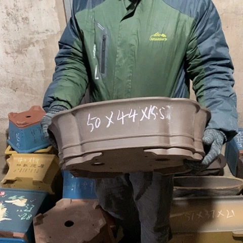 紫砂花盆手工制作