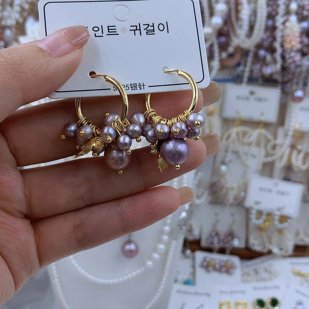 项链银S925镶嵌淡水珍珠