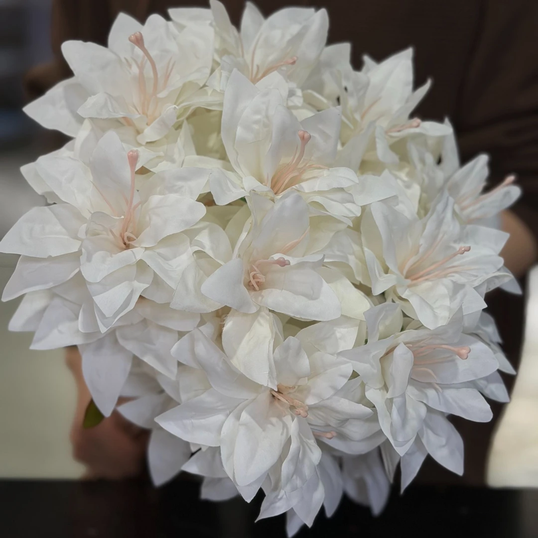 3头小百合仿真花餐桌永生花摆设卧室客厅装饰摆件假花装饰插花艺