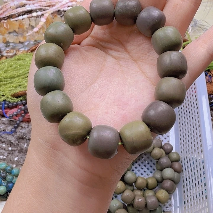 水晶珠宝半成品未镶嵌卡14阿拉善墩墩手链一条