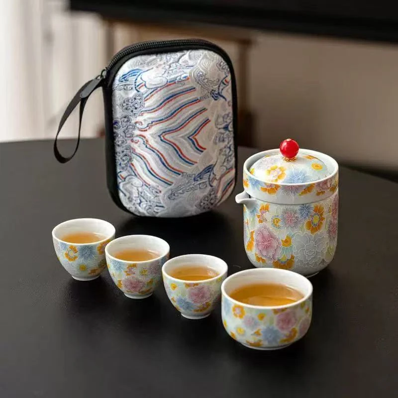YS383-繁花旅行茶具