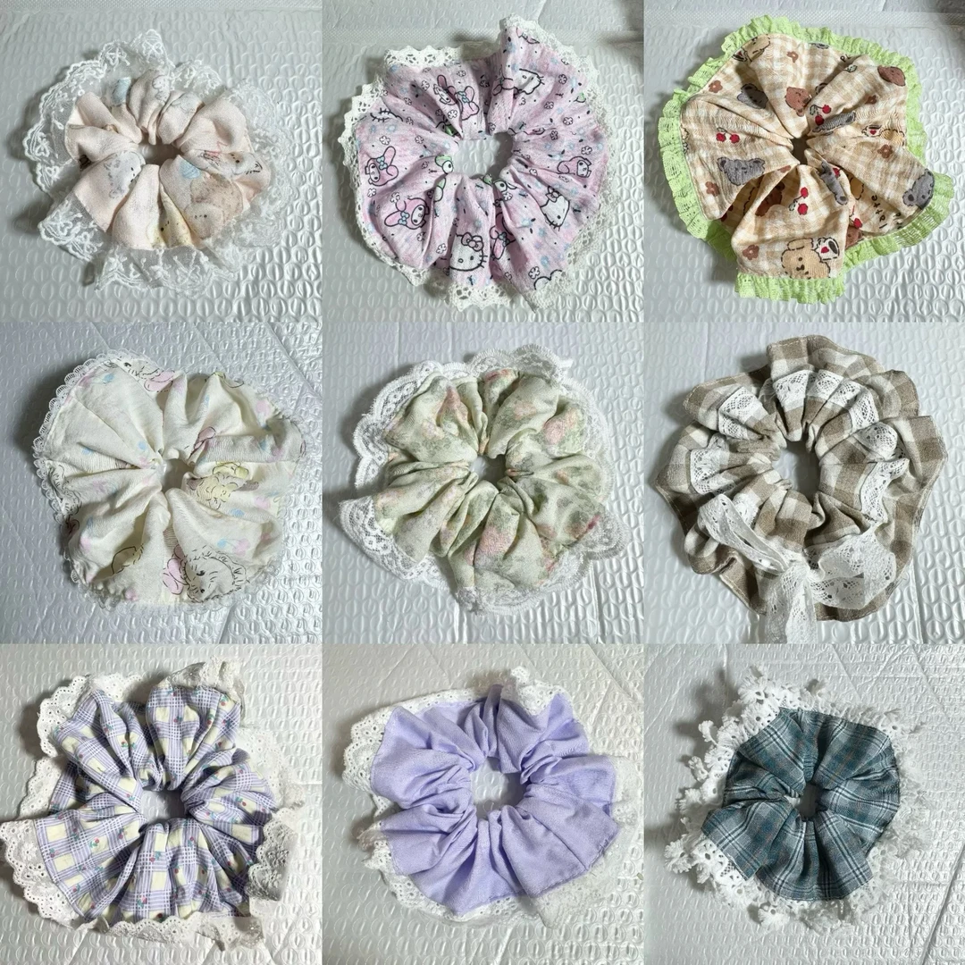 6个一组 直播链接 请勿直接拍花边发圈儿童发圈默认微瑕 no退no换