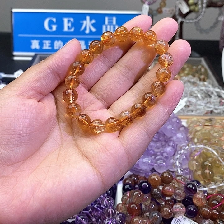 水晶手链未镶嵌暴力黄9+